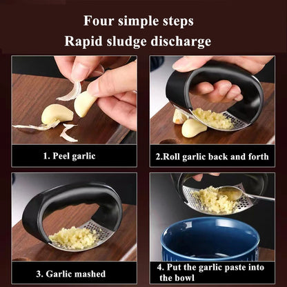 Stainless Steel Manual Garlic Press Crusher Mincer | Kitchen tools