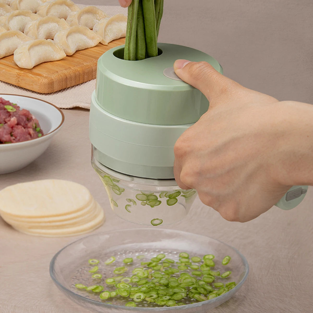 4 in 1 Electric Handheld Vegetables Cutter Set | Kitchen tools